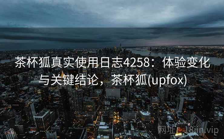 茶杯狐真实使用日志4258：体验变化与关键结论，茶杯狐(upfox)