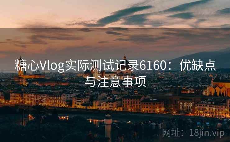 糖心Vlog实际测试记录6160：优缺点与注意事项