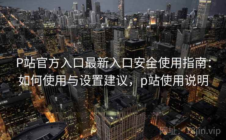 P站官方入口最新入口安全使用指南：如何使用与设置建议，p站使用说明
